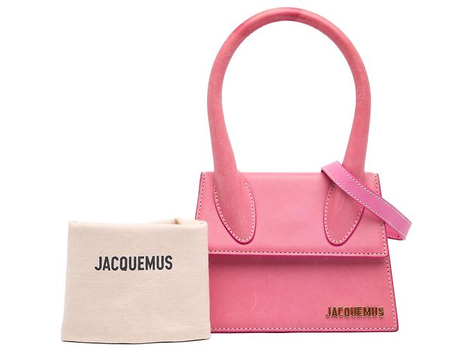 Jacquemus Le Chiquito Moyen in pelle rosa - vista 7