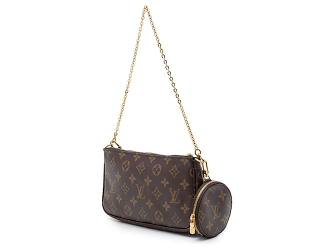 Louis Vuitton Brown Monogram Multi Pochette Accessoires Marrone - vista 2