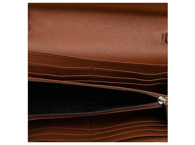 Cartera con cadena Gucci Diana de piel de becerro marrón con bambú Castaño - vista 4