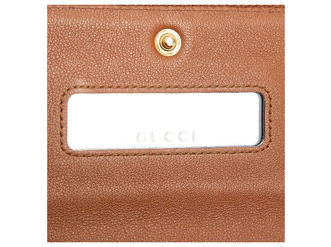 Cartera con cadena Gucci Diana de piel de becerro marrón con bambú Castaño - vista 6