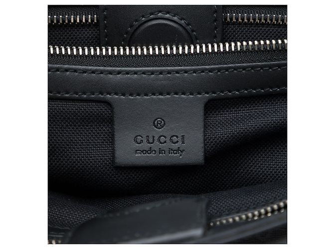 Gucci Black GG Supreme Web Tiger Convertible Soft Tote Schwarz - Ansicht 5
