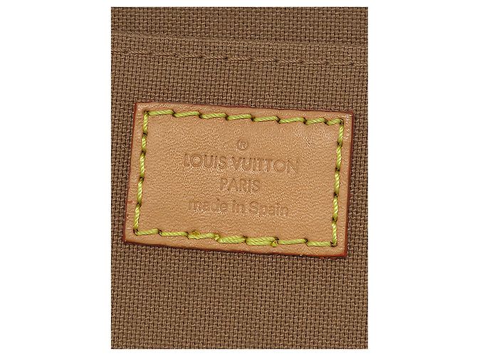 Louis Vuitton Brown Monogram Petit Sac Plat Marrone - vista 5