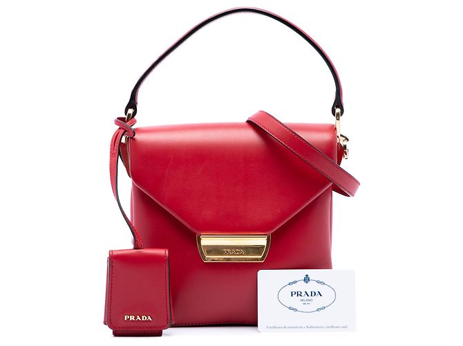 Borsa a patta Prada Ingrid con manico superiore rossa Rosso - vista 7