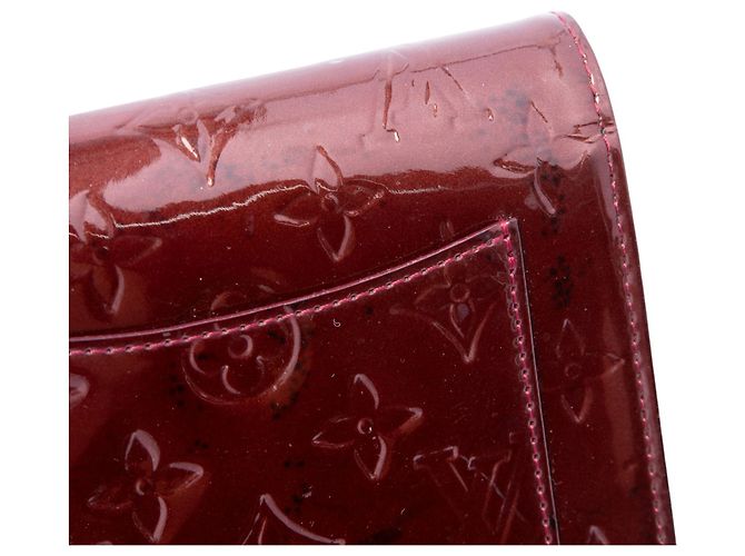 Louis Vuitton Red Monogram Vernis Rossmore MM Rosso Bordò - vista 6