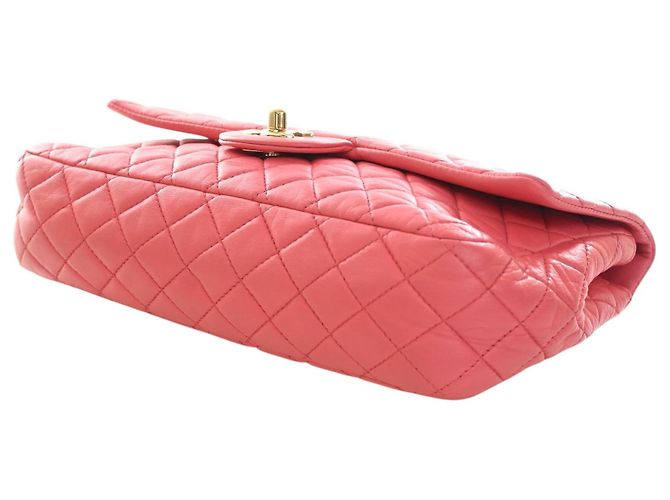 Chanel Pink Medium Classic Lambskin Valentines Heart Charms Single Flap Rosa - vista 15