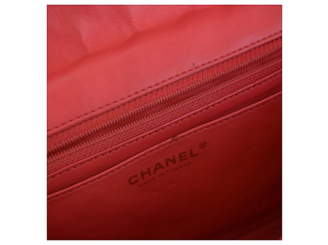 Chanel Pink Medium Classic Lambskin Valentines Heart Charms Single Flap Rosa - vista 5