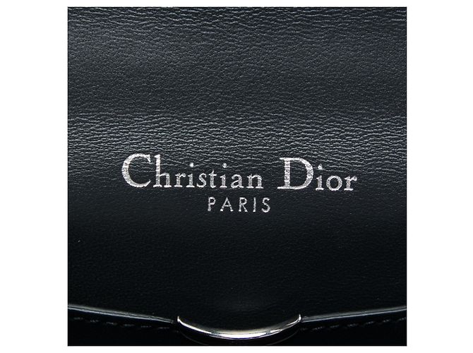 Dior Silver Mini Metallic Patent Microcannage Diorama Flap Plata - vista 5