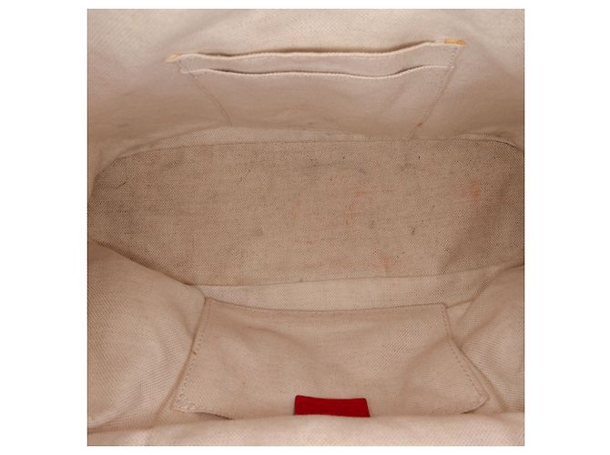 Bamboo Mochila Gucci de piel de becerro roja con borla de bambú y cordón ajustable - vista 4