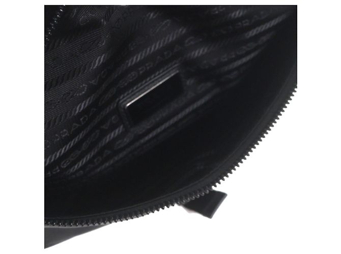 Bolso cinturón Prada de Tessuto con adornos de Saffiano negro - vista 4