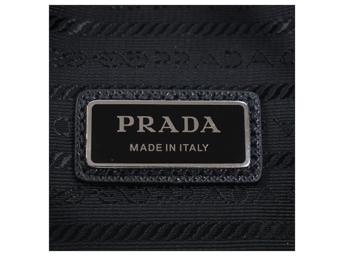 Bolso cinturón Prada de Tessuto con adornos de Saffiano negro - vista 5