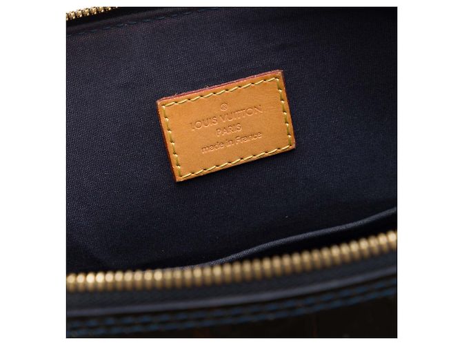 Louis Vuitton Blue Monogram Vernis Alma GM Blu navy - vista 5
