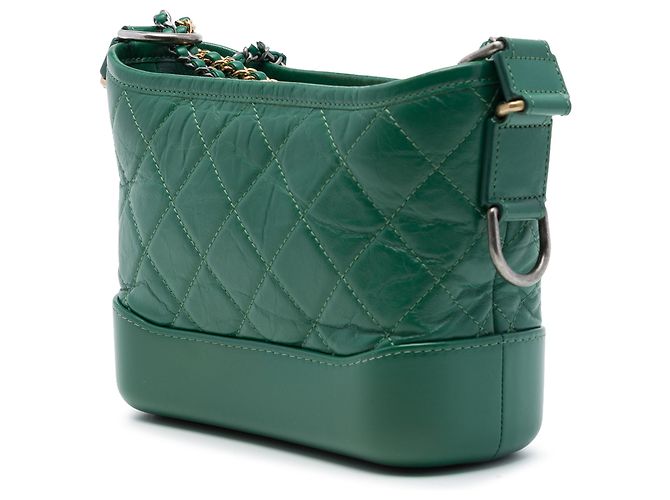Chanel Gabrielle Crossbody Small in vitello invecchiato verde - vista 2