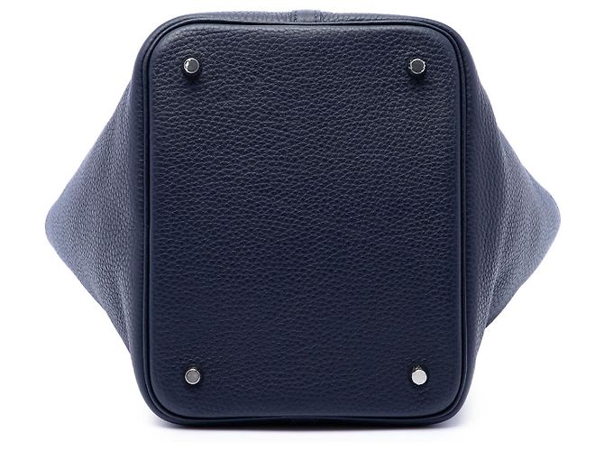 Hermès Blue Clemence Picotin Lock 22 Azul Azul marinho - vista 3