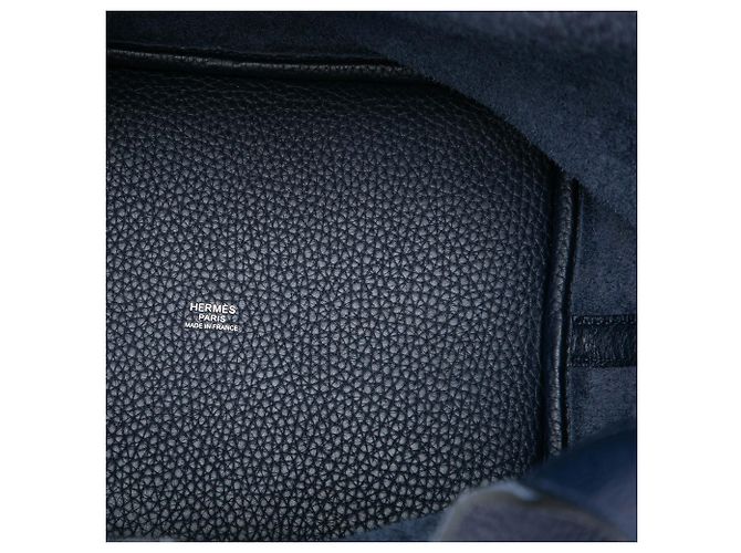 Hermès Blue Clemence Picotin Lock 22 Azul Azul marinho - vista 4