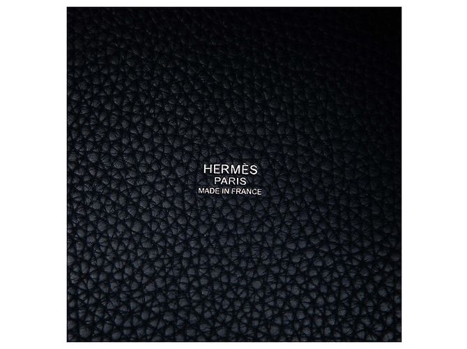 Hermès Blue Clemence Picotin Lock 22 Azul Azul marinho - vista 5