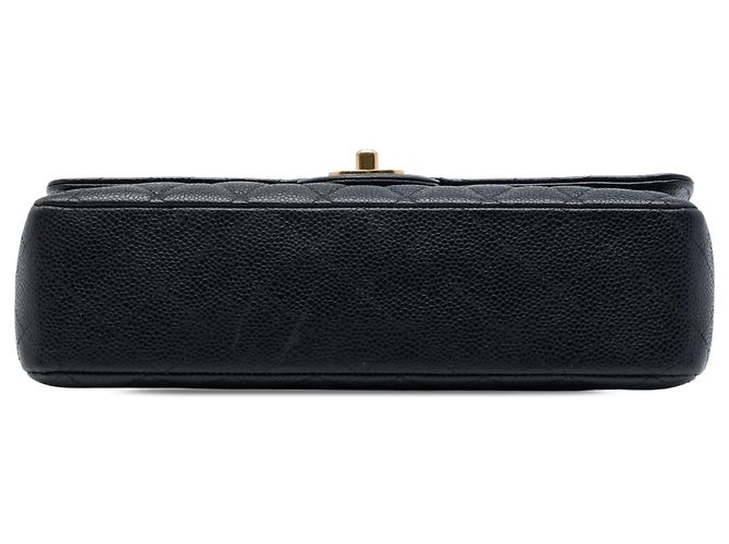 Chanel Black Medium Classic Caviar Double Flap Nero - vista 3