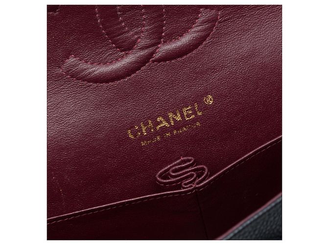 Chanel Black Medium Classic Caviar Double Flap Nero - vista 5