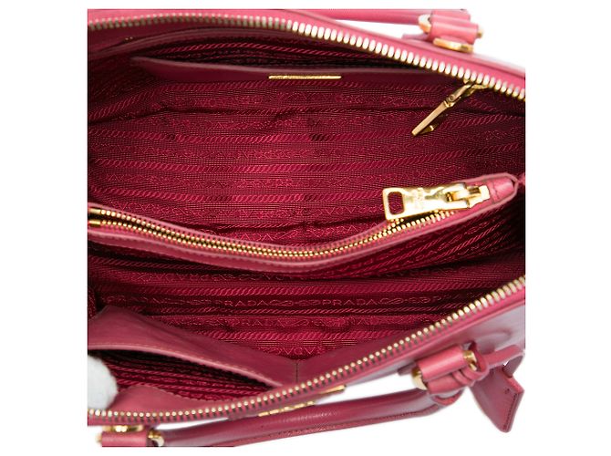 Borsa Satchel Prada Pink Medium Saffiano Lux Promenade Rosa - vista 4