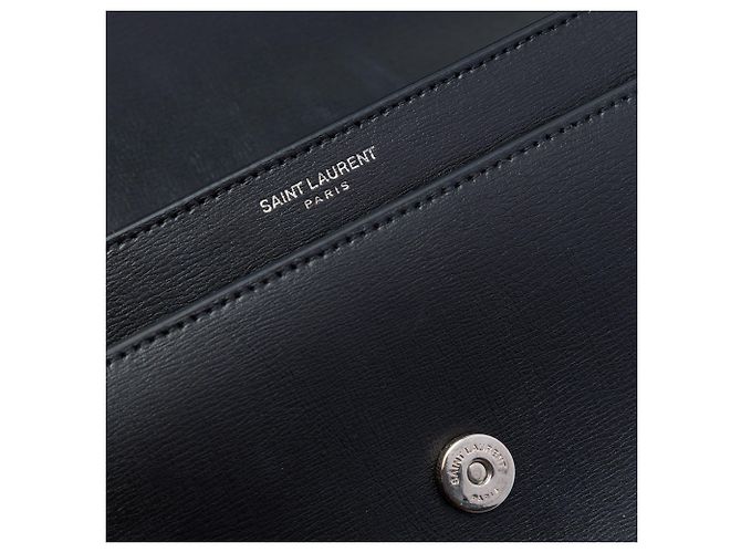Saint Laurent Black Medium Calfskin Monogram Sunset Crossbody Nero - vista 5