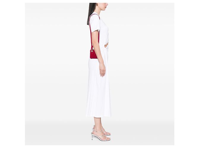 Dior Red DiorAmour Micro Lambskin Cannage Lady Dior Rosso - vista 5
