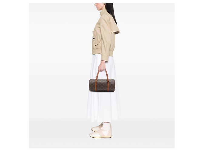 Louis Vuitton Brown Monogram Papillon 30 Marrone - vista 6