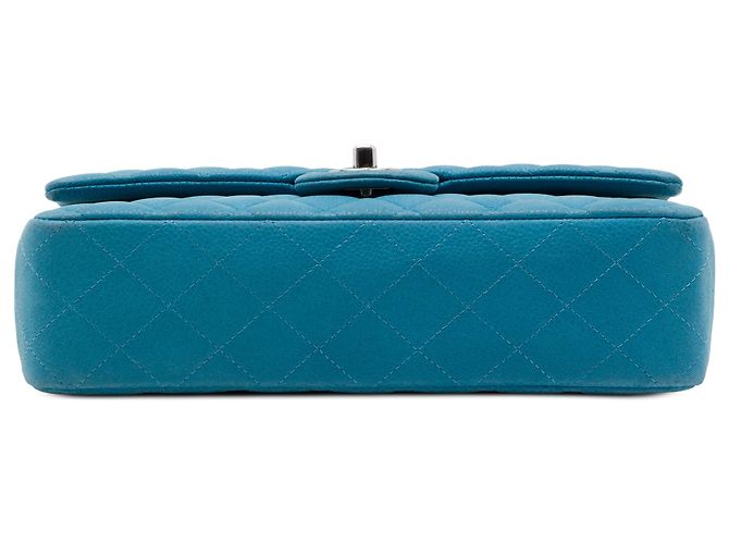 Chanel Blue Medium Classic Caviar Double Flap - vista 3