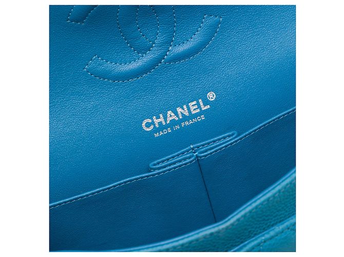 Chanel Blue Medium Classic Caviar Double Flap - vista 5