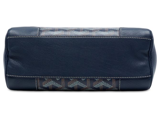 Goyard Blue Mini Goyardine Saigon Structured Blu navy - vista 3