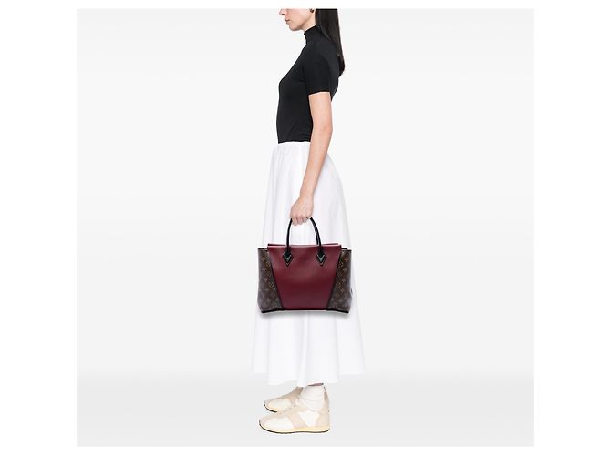 Louis Vuitton Red Monogram W PM Tote Rot Bordeaux - Ansicht 6