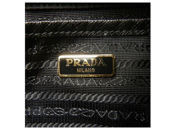 Prada Tessuto Satchel mit schwarzem Saffiano-Besatz - Ansicht 6