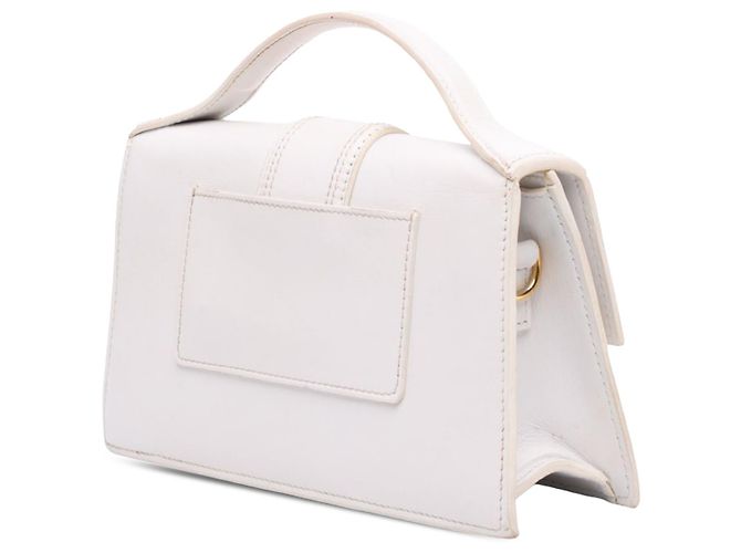 Jacquemus Le Grand Bambino de piel blanca Blanco Blanco roto - vista 2
