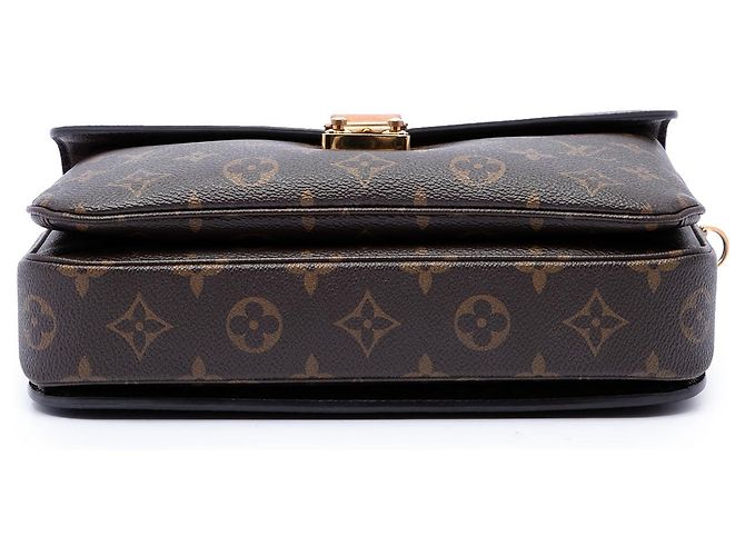 Louis Vuitton Brown Monogram Pochette Metis Marrone - vista 3