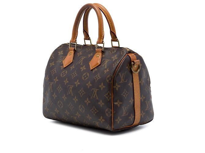 Louis Vuitton Brown Monogram Speedy Bandouliere 25 Marrone - vista 2