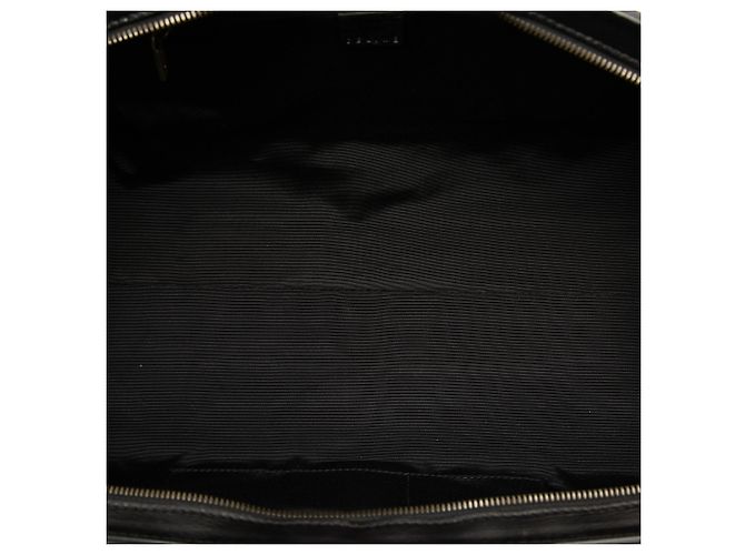 Céline Bolso Celine Ella Frame de tweed negro y piel - vista 4