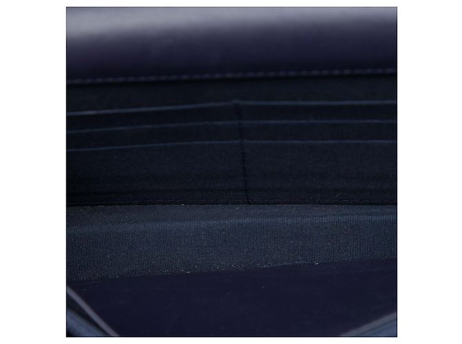 Chanel Blue CC Caviar Wallet On Chain Blu navy - vista 4
