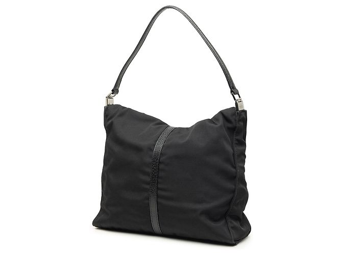 Borsa a tracolla Jackie Gucci in nylon nero - vista 2