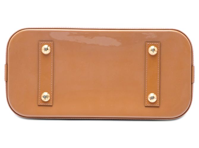 Louis Vuitton Brown Monogram Vernis Alma PM Marrone Caramello - vista 3