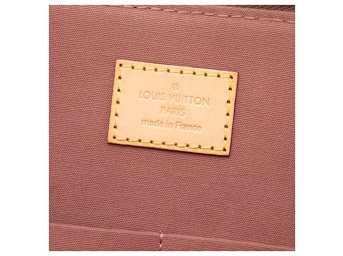 Louis Vuitton Brown Monogram Vernis Alma PM Marrone Caramello - vista 5