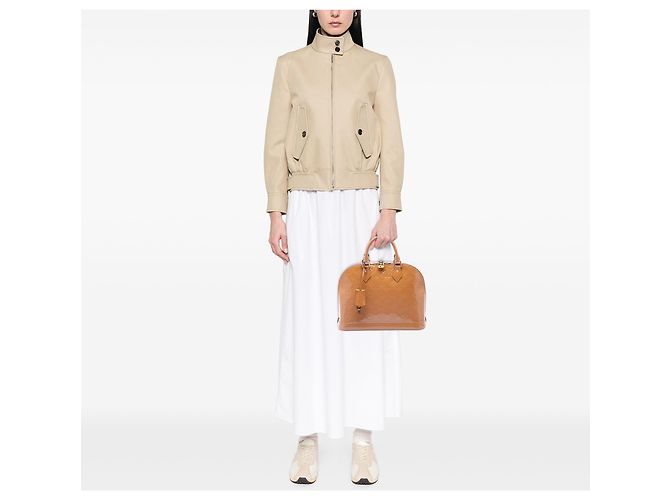Louis Vuitton Brown Monogram Vernis Alma PM Marrone Caramello - vista 6