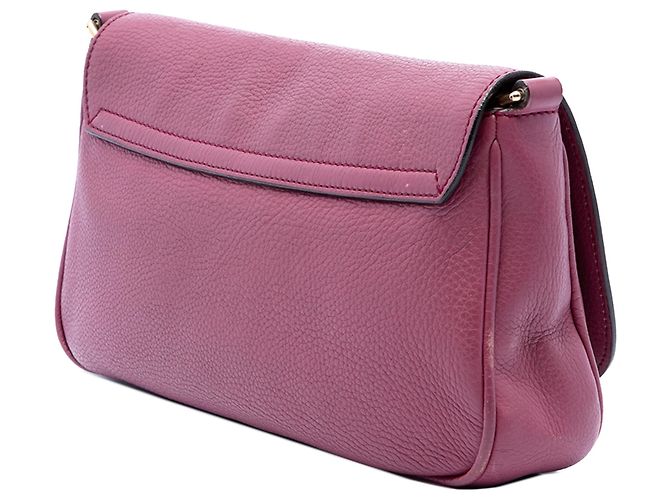 Gucci Soho Chain Flap Crossbody in pelle di vitello rosa Medium - vista 2