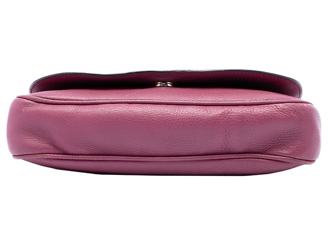 Gucci Soho Chain Flap Crossbody in pelle di vitello rosa Medium - vista 3
