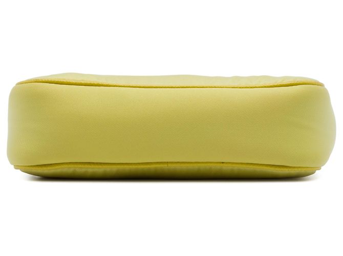 Borsa Prada Yellow Mini Tessuto Re Edition 2005 Satchel Giallo - vista 3