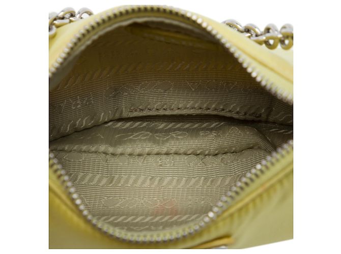 Borsa Prada Yellow Mini Tessuto Re Edition 2005 Satchel Giallo - vista 4