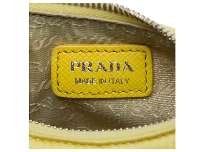 Borsa Prada Yellow Mini Tessuto Re Edition 2005 Satchel Giallo - vista 5