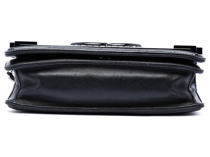 Chanel Boy Brick Horizontal Flap in vernice nera e cristalli acrilici Nero - vista 3