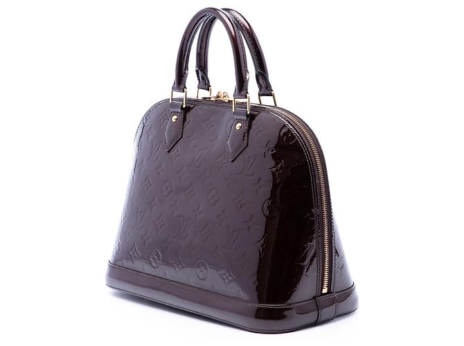 Louis Vuitton Purple Monogram Vernis Alma PM Porpora - vista 2