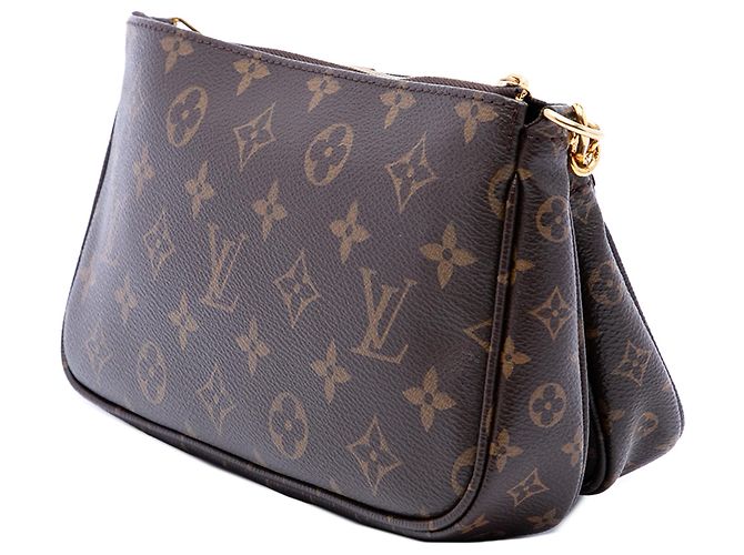 Louis Vuitton Brown Monogram Multi Pochette Accessoires Marrone - vista 2