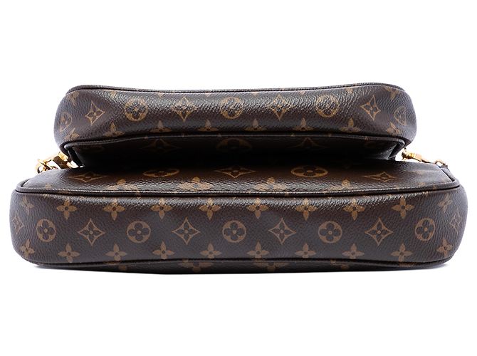Louis Vuitton Brown Monogram Multi Pochette Accessoires Marrone - vista 3