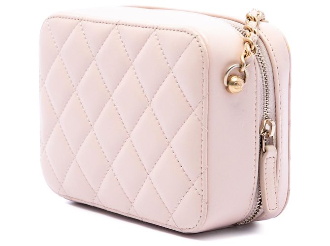 Borsa Camera Chanel Pink CC Quilted Lambskin Pearl Crush Rosa - vista 2