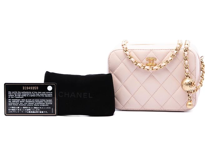 Borsa Camera Chanel Pink CC Quilted Lambskin Pearl Crush Rosa - vista 7